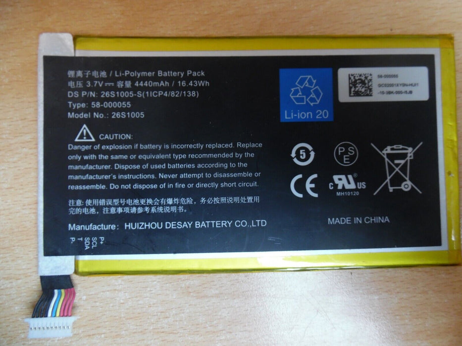 26S1005 Battery for AMAZON Kindle Fire HD 3rd S12-T2-D 58-000055(1ICP4/82/138)