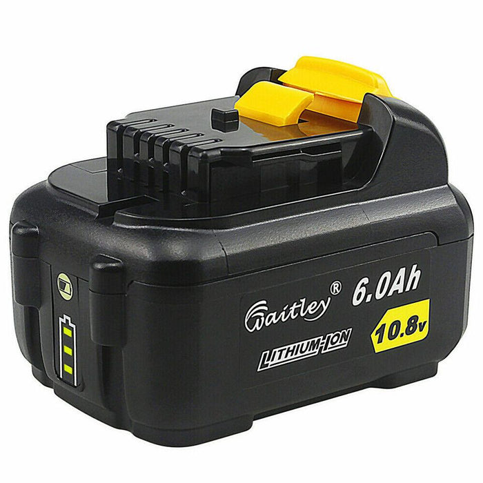 10.8V 12V 6A Battery for Dewalt DCB120 DCB121 DCB123 DCB125 DCD710 DCF813 DCF815