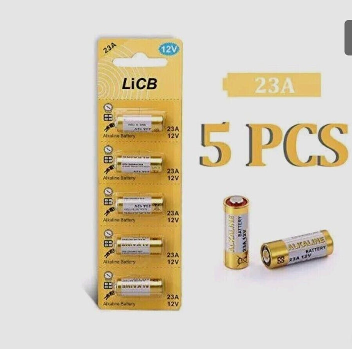 LiCB 23A A23 12V Alkaline Battery (5-Pack)