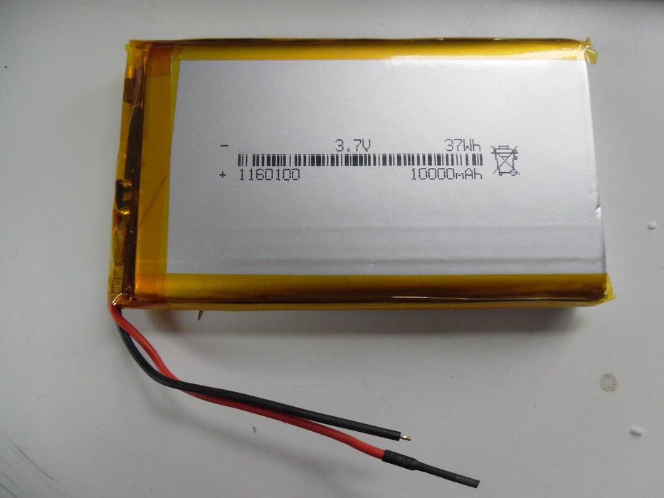 3.7V 10000mAh 1160100 Lipo Battery Rechargeable Lithium Polymer ion Battery