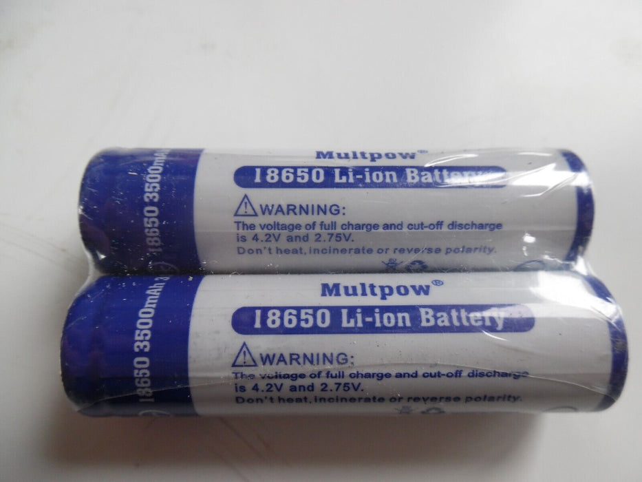 18650 3500mAh Li-ion 2PCS 3.7V Rechargeable Battery For Flashlight Torch 2 pcs