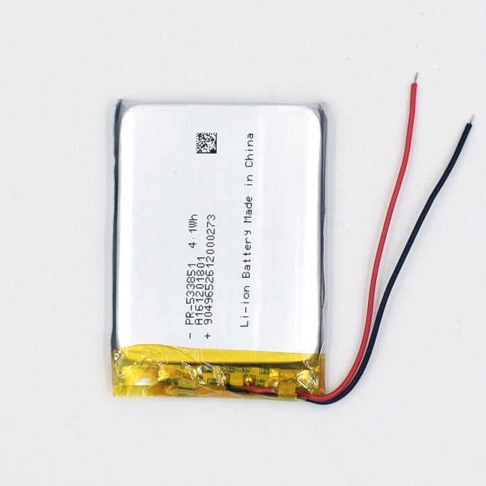 3,7 V 1200mAh 533851 Li-Poly Battery Rechargeable Liion LiPo Cell for GPS