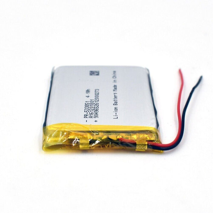 3,7 V 1200mAh 533851 Li-Poly Battery Rechargeable Liion LiPo Cell for GPS