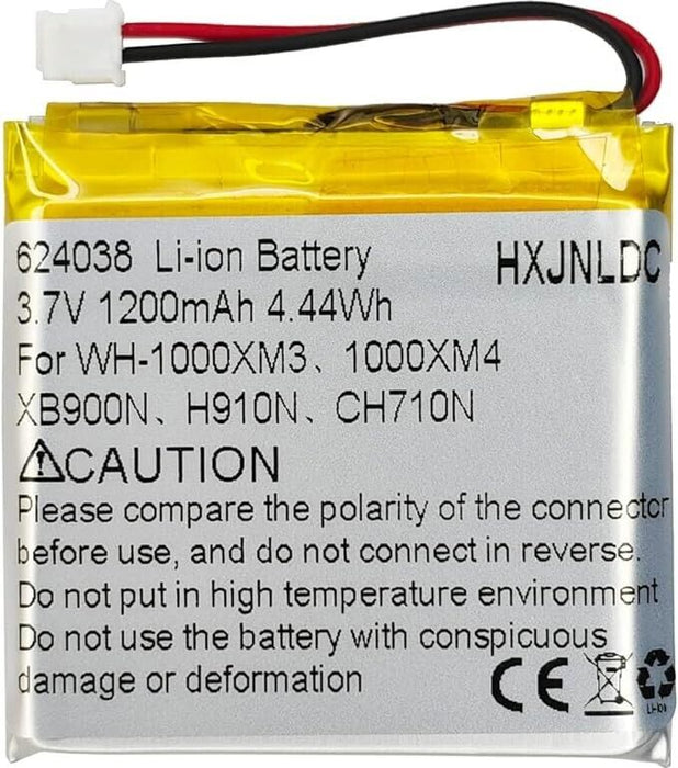 3.7V 1200mah Li-Polymer Battery Replacement for Sony WH-1000XM3 Bluetooth Wirele