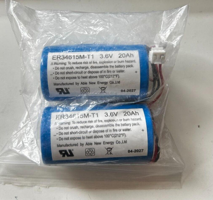 2 x Siemens Siren 3.6v 20Ah Battery 3813002 ER34615M external Bell Box