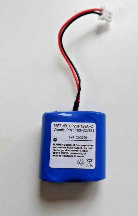 6v Battery for Visonic 103-302891 GP2CR123A-C