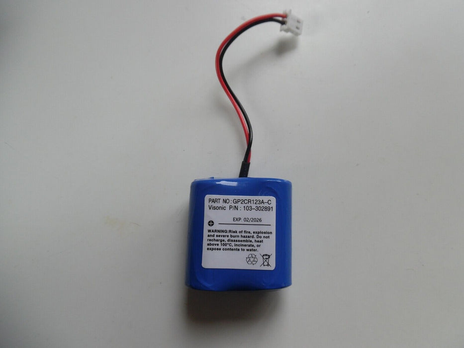 6v Battery for Visonic 103-302891 GP2CR123A-C