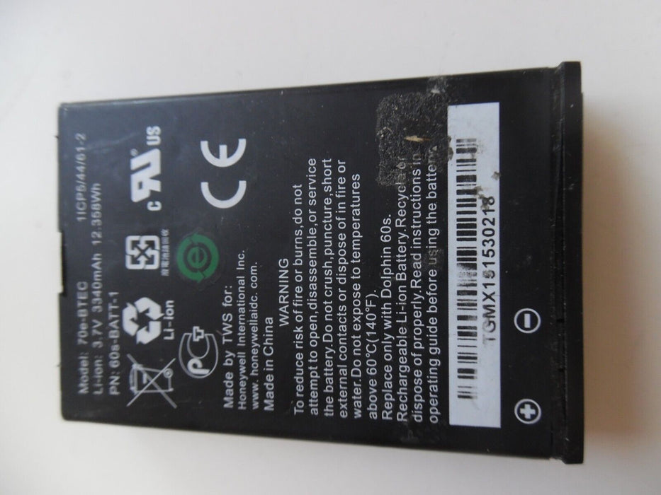 70e-BTEC New Genuine 3340mAh Battery for Honeywell Dolphin Scanner 70e 75e 60s