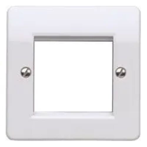 2 x MK K0182 WHI 1G euro data front plate 50mm x 50mm