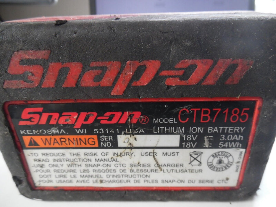 Genuine Snap on 18V Battery 3.0Ah  CTB7185 Lithium-Ion