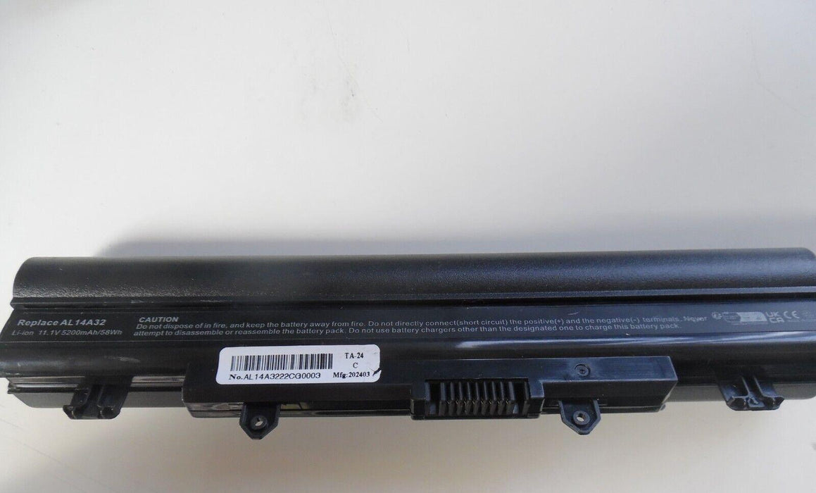 Battery AL14A32 for Acer Aspire E14 E15 E5-511 E5-521 V3-472 5200mAh 11.1V