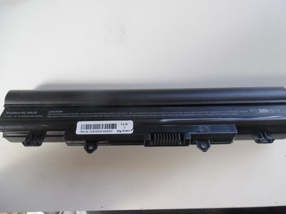 Battery AL14A32 for Acer Aspire E14 E15 E5-511 E5-521 V3-472 5200mAh 11.1V