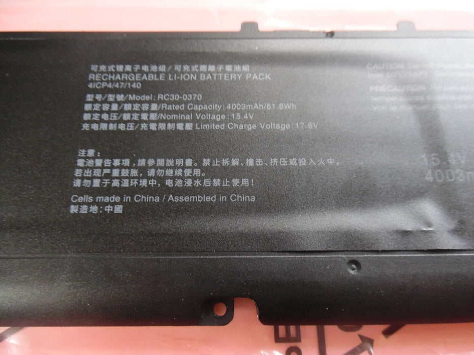 RC30-0370 Battery For Razer Blade Ryzen  14" 2021 2022 RZ09-0368 RZ09-0427 4000m