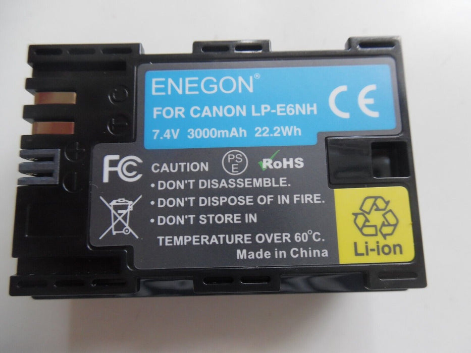 LP-E6NH battery for Cannon Digital DSLR 3000mAh