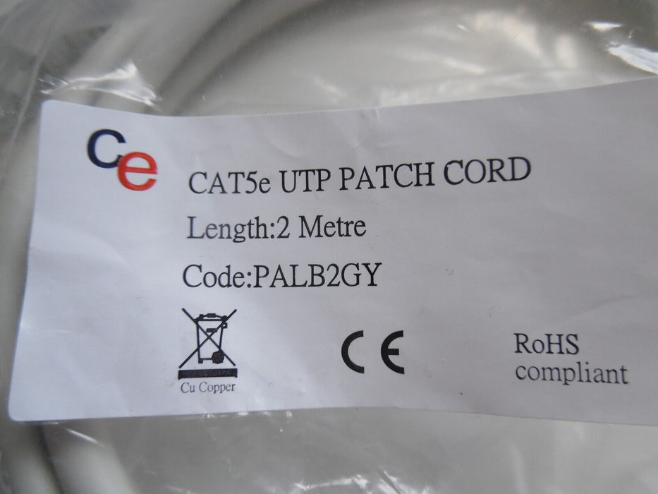 cat5e utp patch cable 2m grey