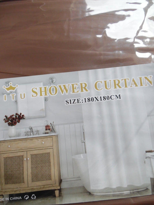 Jitu Shower Curtain 180x180cm brown