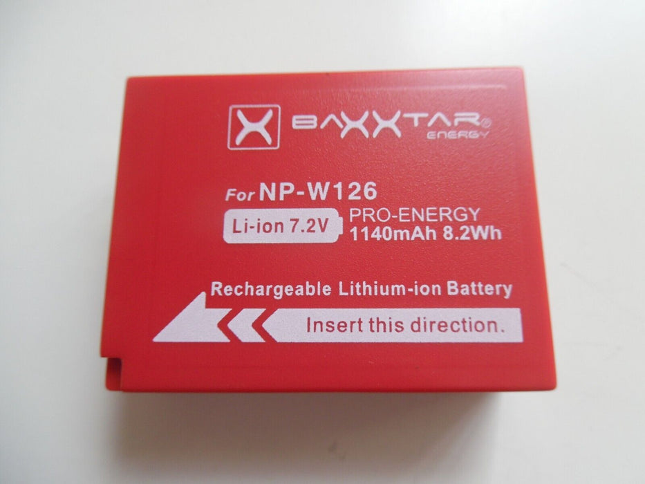 NP-W126 camera battery for fujifilm 1140 MAh