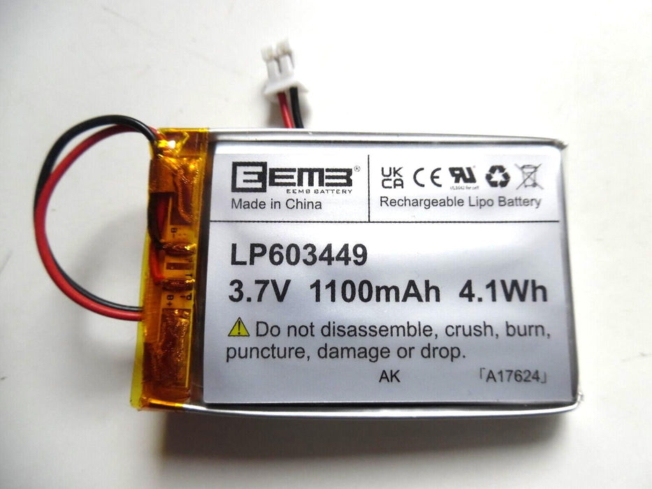 lp60349 battery 1100mah 4.1Wh