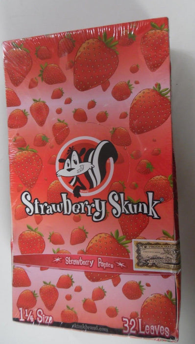 Skunk Brand 1 1/4" Rolling Flavoured Rolling Cigarette Papers 24 x 32 Leaves