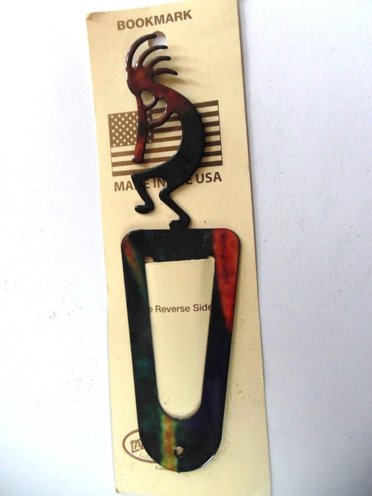 Enameled Metal bookmark lazart kokopelli dancer musician