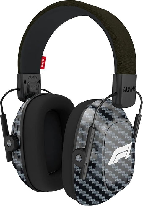 Alpine Formula 1® Racing Pro Earmuff Carbon Fiber Effect