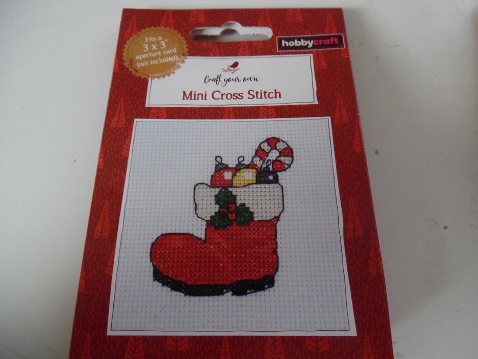 Hobbycraft Mini Cross Stitch - Chrismas stocking