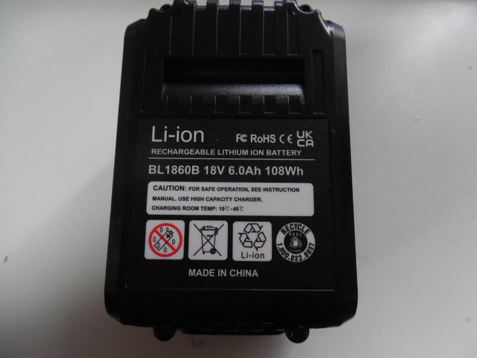 bl1860b 18v 6.0ah for Makita Li-Ion Battery