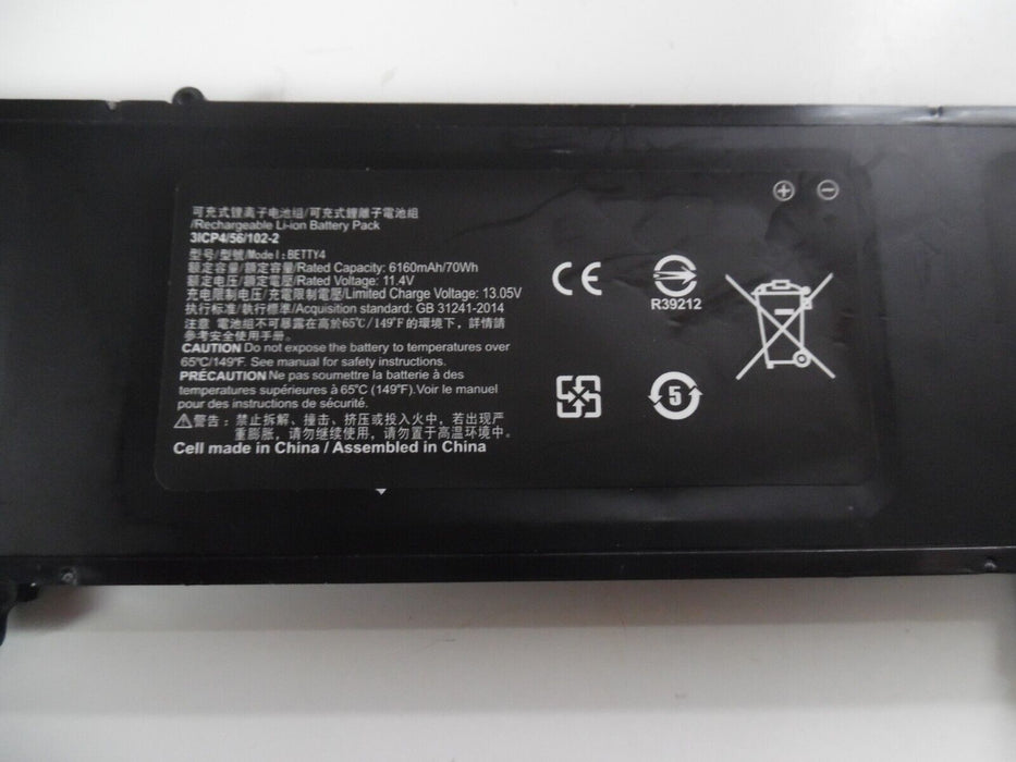 Replacement Razer Blade BETTY4 Battery 70Wh 6160mAh