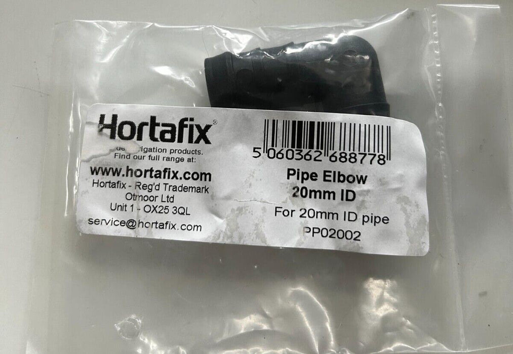 Hortafix Pipe Elbow 20mm ID E.V.E 3/4