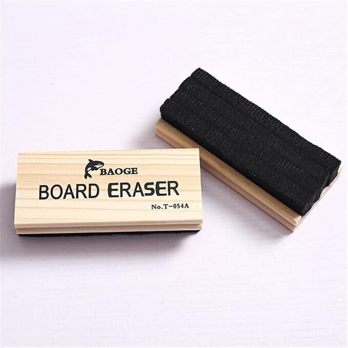 Wooden Blackboard Eraser Large Advanced Wool Whiteboard Eraser Teaching Wooden B