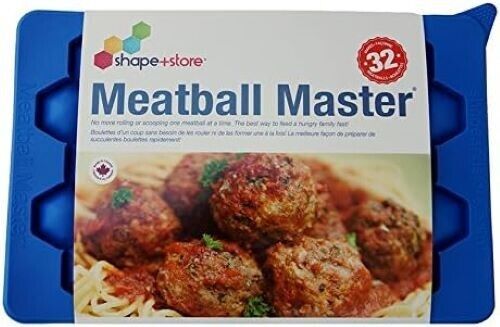 Shape+Store Master-32 1 oz Maker Meatball Making Tool, Plastic, Deep Blue