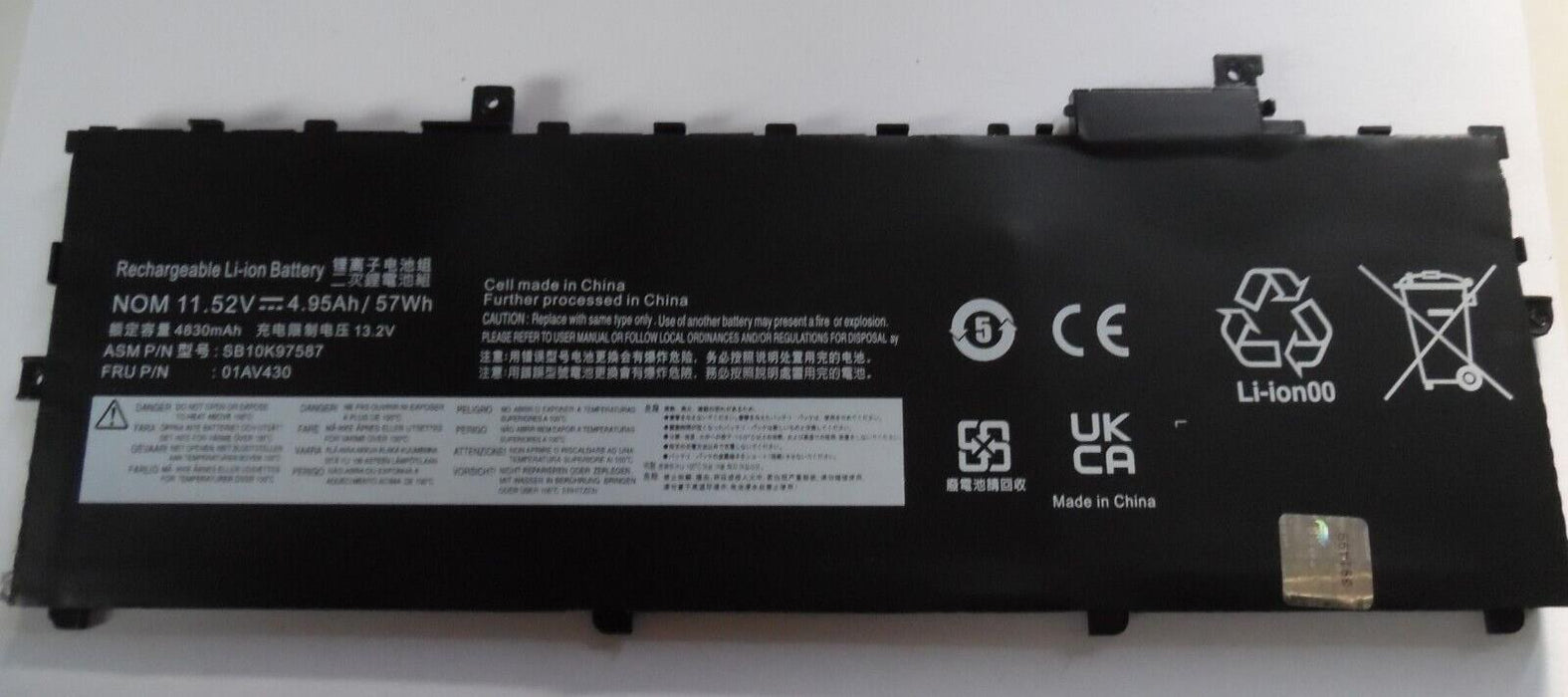 BTI SB10K97587 Battery 11.52v for Lenovo Thinkpad X1