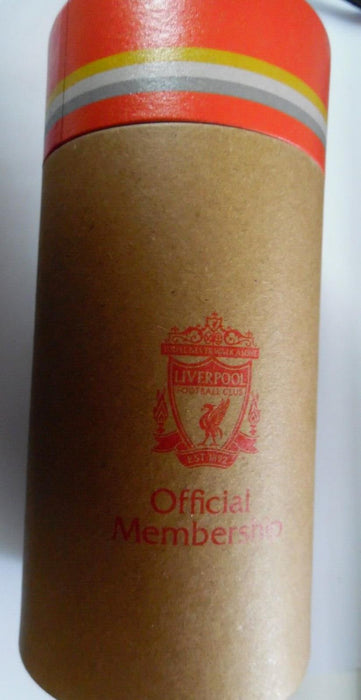 liverpool offical membership drink can with keyring and badges