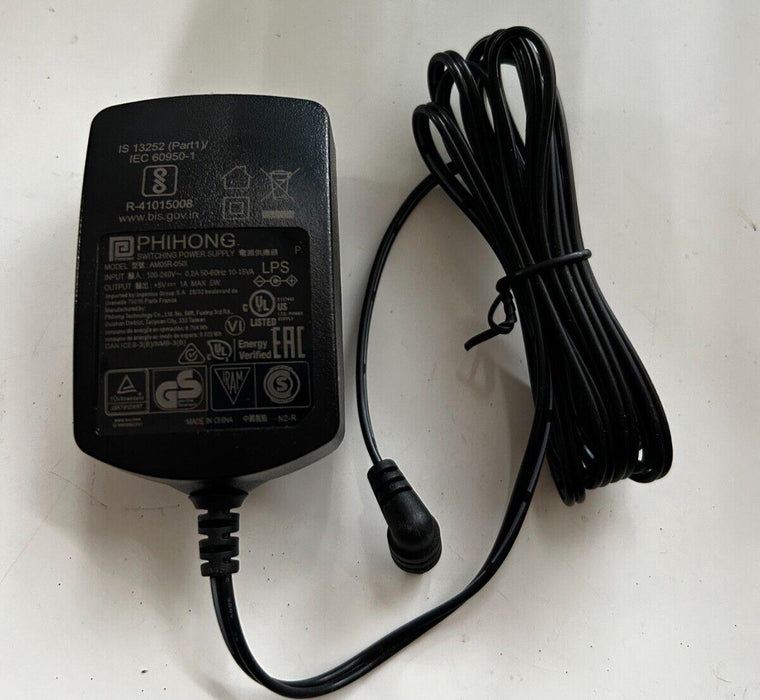 PHIHONG SWITCHING POWER SUPPLY 5V 1A MAX AM05R-050I 0501 AC-DC POWER ADAPTOR