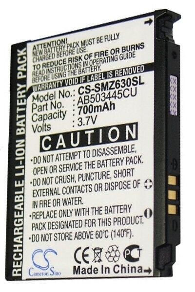 CS-SMZ630SL For Samsung Phone Battery Model AB503445CU / AB503445CA / AB503445CK