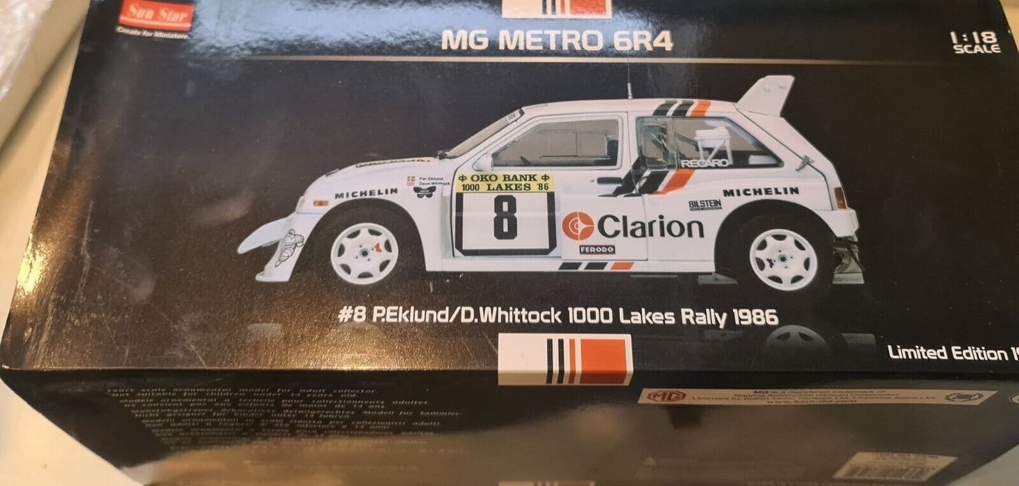 1/18 MG Metro 6R4 Clarion Rally 1000 Lakes Finland 1986  Per Eklund / D.Whittock