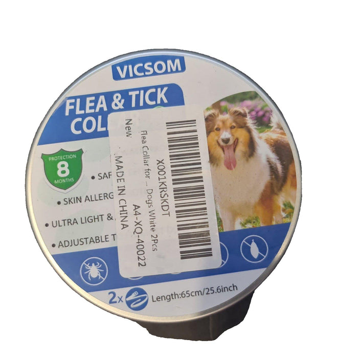 2 x Vicsom DOG FLEA TICK COLLAR, new, for dogs