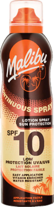 2x Malibu Lotion Spray SPF10 Aerosol Schutzbalsam