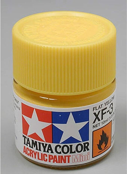 6x Tamiya 81703 Matt Yellow Acrylic Paint Mini 10ml