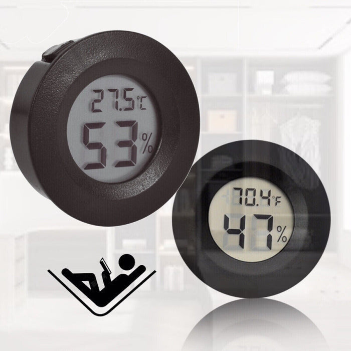 Mini Digital Thermometer Hygrometer Temperature Humidity LCD Meter In/Outdoor.