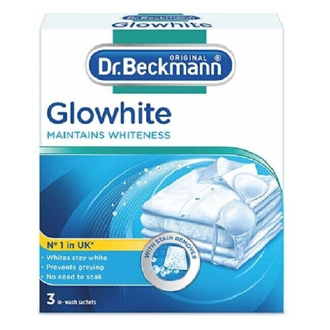 DR. Beckmann Glowhite Intensive Laundry Whitening Stain Remover Clothes 3 x 40g