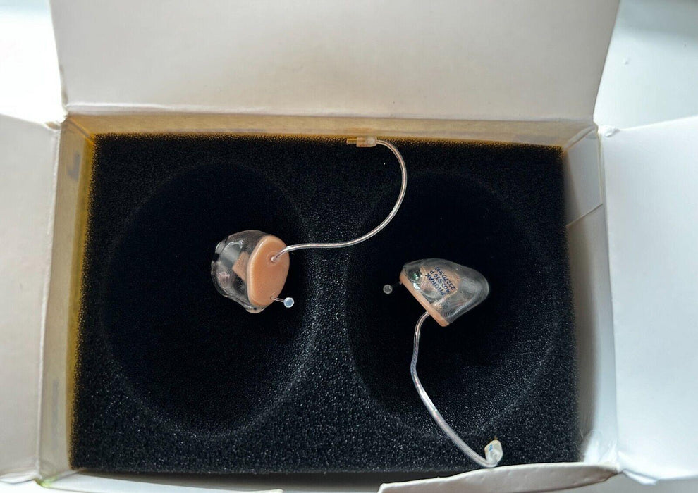 2 x Phonak cShell 4.0 Clear Acrylic Hearing Aids