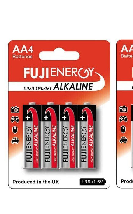 4 x FUJI Energy AA Alkaline Batteries 1.5V LR6 MN1500 LR06 R06