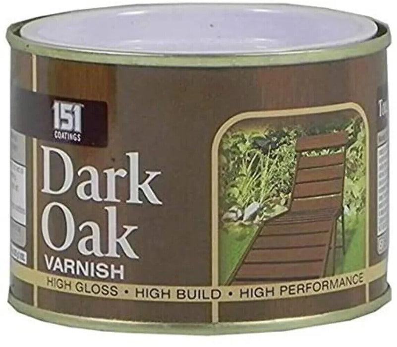 151 Coating Dark Oak Varnish Wooden Paint for Interior Exterior 180ml Tin