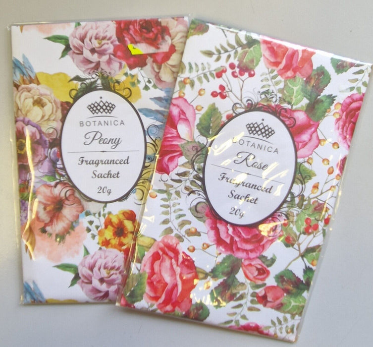 2 Pack Botanica Fragranced Sachet - 20G - Rose & Peony