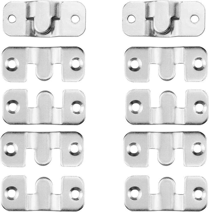 20 Piece Heavy Duty Picture Hanger - Interlocking Headboard Fixing