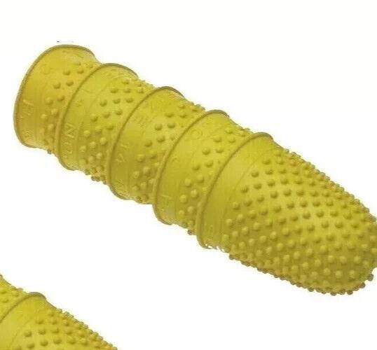 11 THIMBLETTES Quality Rubber FINGER TIP PROTECTION Grip Aid SIZE 2 18mm