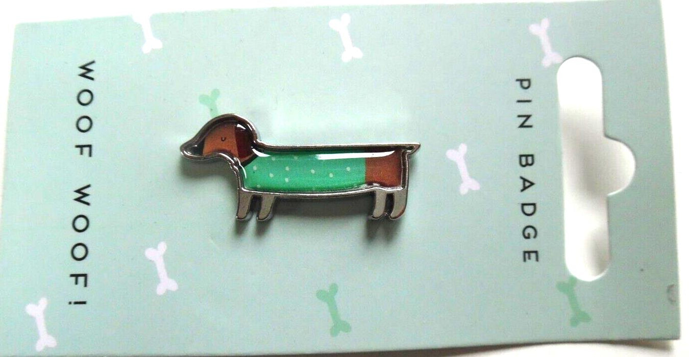 woof woof pin badge