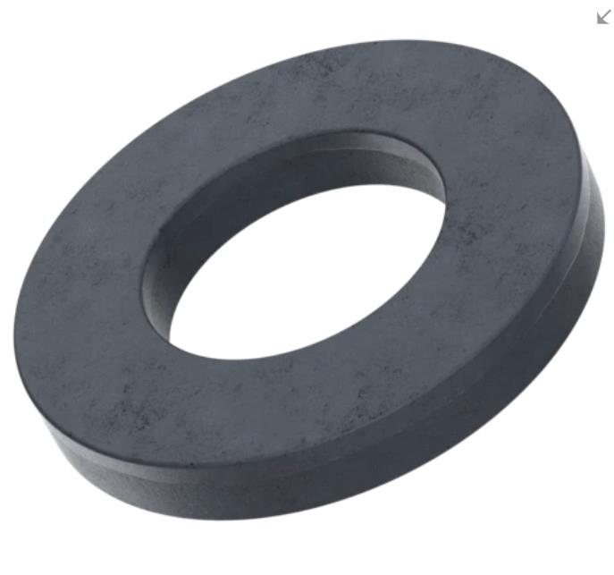 50pcs M5 x 16mm Washers - Black Stainless Steel