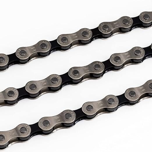 Air Bike - 6 7 8 Bicycle Speed Chain, 116 Links Silver Upgrade for Shimano IG51/